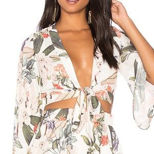 Show Me Your Mumu Jordyn front tie floral top
